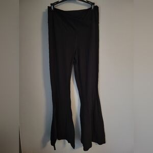 Aerie Offline Crossover Flare Leggings High-Rise Size L ? Black